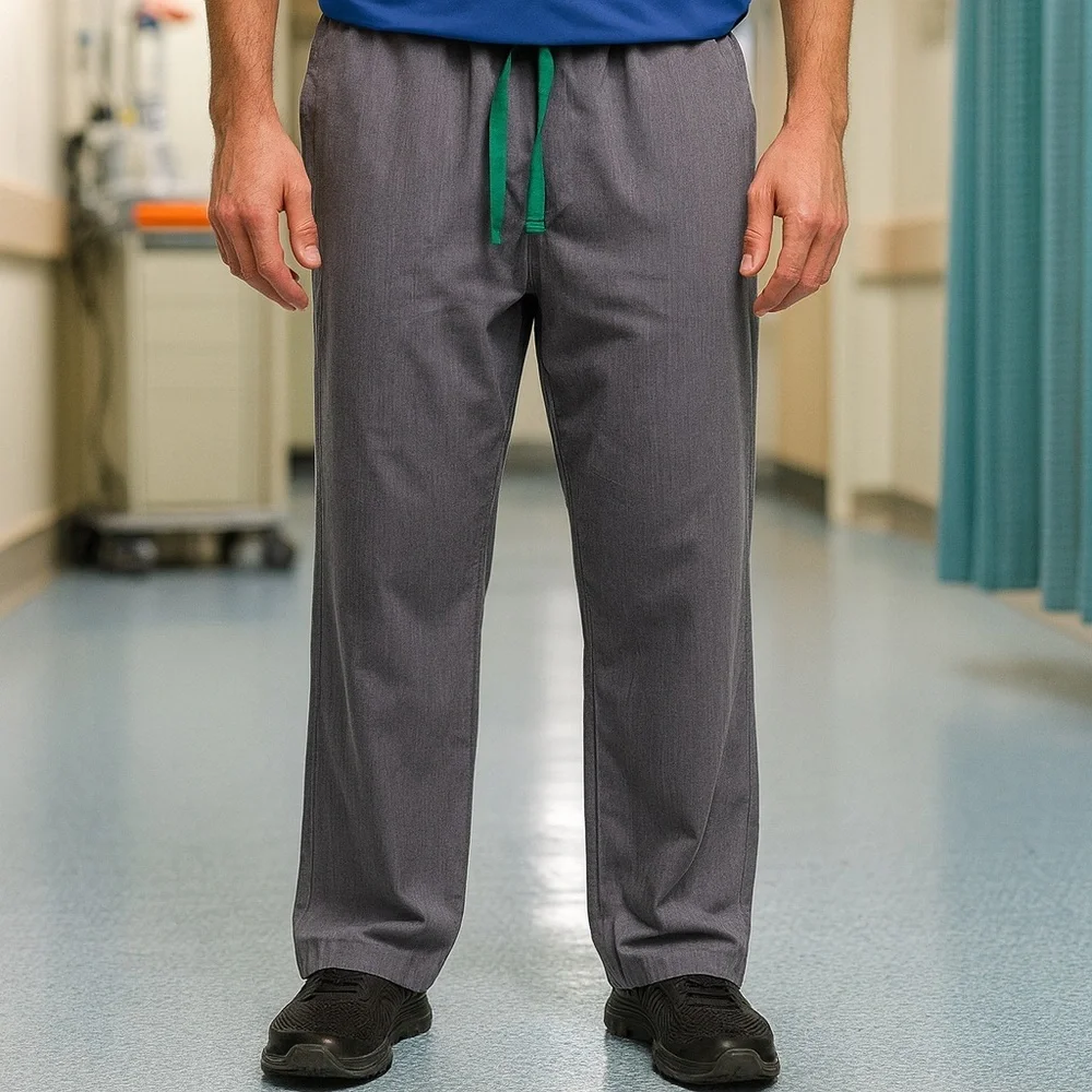 Figs Pisco Basic Srub Pants in Graphite Grey Green Strings Medical Career MS